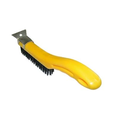 New ✨ Bennett PLSWIRE333 3 In. Yellow Plastic Handle Wire Brush With Flat Scraper Tip ???? 3 New ✨ Bennett PLSWIRE333 3 In. Yellow Plastic Handle Wire Brush With Flat Scraper Tip ????
