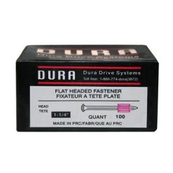 Outlet ???? DuraDrive 1-1/4 In. X .300 In. Bright Finish Flat Head Fluted Concrete And Steel Drive Pins (100-Pack) ???? 9 Outlet ???? DuraDrive 1-1/4 In. X .300 In. Bright Finish Flat Head Fluted Concrete And Steel Drive Pins (100-Pack) ???? -Owens Corning Shop 11681 4