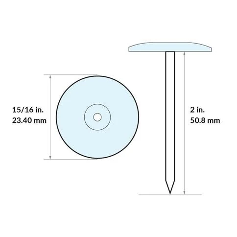 Outlet ✔️ DuraDrive 2 In. Plastic Cap Ring Shank Insulation Nails (2,000-Box) ❤️ 4 Outlet ✔️ DuraDrive 2 In. Plastic Cap Ring Shank Insulation Nails (2,000-Box) ❤️ - Image 2