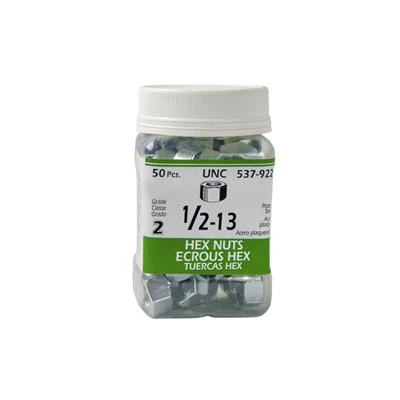 Promo ???? H Paulin 1/2 In. X 13 Zinc ???? Coated Grade-2 Hex Nuts (50-Jug) ???? 3 Promo ???? H Paulin 1/2 In. X 13 Zinc ???? Coated Grade-2 Hex Nuts (50-Jug) ????