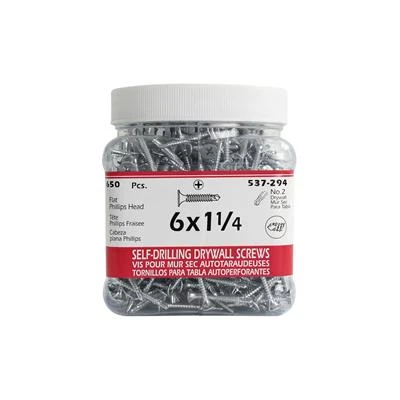 Buy ???? H Paulin #6 X 1-1/4 In. Zinc ???? Coated Flat Head Phillips Drive Self-Drilling Drywall Screws (650-Jug) ???? 3 Buy ???? H Paulin #6 X 1-1/4 In. Zinc ???? Coated Flat Head Phillips Drive Self-Drilling Drywall Screws (650-Jug) ????