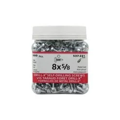 Deals ✔️ H Paulin #8 X 5/8 In. Zinc ???? Coated Hex Head Self-Drilling Drill-X Interior Metal Screws (1,000-Jug) ????