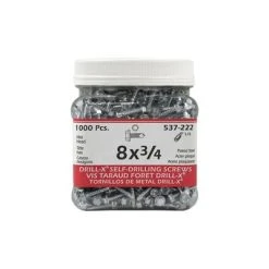 Best deal ???? H Paulin #8 X 3/4 In. Zinc ???? Coated Hex Head Self-Drilling Drill-X Metal Screws (1,000-Jug) ????