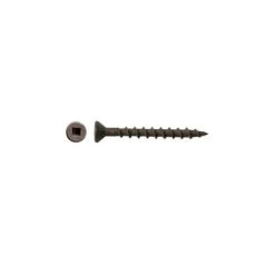 Brand new ❤️ DuraDrive #8 X 1-5/8 In. Low Root Brown Zinc ???? Coated Flat Head Square Drive Cedar Decking Screws (5,000-Box) ⭐