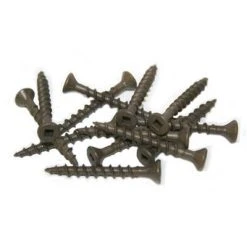 Alternative view of Brand new ❤️ DuraDrive #8 X 1-5/8 In. Low Root Brown Zinc ???? Coated Flat Head Square Drive Cedar Decking Screws (5,000-Box) ⭐