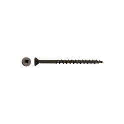 Best Pirce ⌛ DuraDrive #8 X 2-1/2 In. Low Root Brown Zinc ???? Coated Flat Head Square Drive Cedar Decking Screws (2,500-Box) ⌛