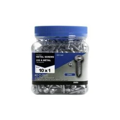 Discount ⌛ H Paulin #10 X 1 In. Zinc ???? Coated Pan Head Square Drive Interior Metal Screws (500-Jug) ????