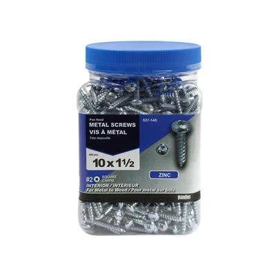 Brand new ???? H Paulin #10 X 1-1/2 In. Zinc ???? Coated Pan Head Square Drive Interior Metal Screws (400-Jug) ???? 3 Brand new ???? H Paulin #10 X 1-1/2 In. Zinc ???? Coated Pan Head Square Drive Interior Metal Screws (400-Jug) ????