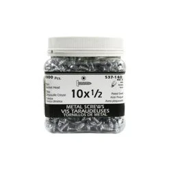 Hot Sale ???? H Paulin #10 X 1/2 In. Zinc ???? Coated Pan Head Square Drive Metal Screws (1,000-Jug) ????