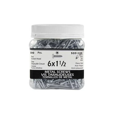 Best Pirce ✨ H Paulin #6 X 1-1/2 In. Zinc ???? Coated Pan Head Square Drive Interior Metal Screws (500-Jug) ???? 3 Best Pirce ✨ H Paulin #6 X 1-1/2 In. Zinc ???? Coated Pan Head Square Drive Interior Metal Screws (500-Jug) ????
