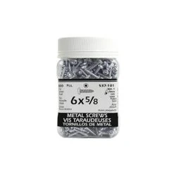 Discount ???? H Paulin #6 X 5/8 In. Zinc ???? Coated Pan Head Square Drive Interior Metal Screws (800-Jug) ????