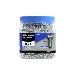 Flash Sale ???? H Paulin #8 X 1 In. Zinc ???? Coated Pan Head Square Drive Interior Metal Screws (700-Jug) ✨