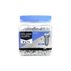 Wholesale ???? H Paulin #8 X 1/2 In. Zinc ???? Coated Pan Head Square Drive Interior Metal Screws (1,000-Jug) ????