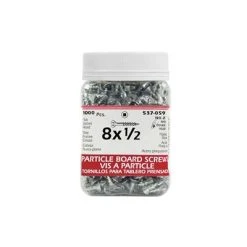 Wholesale ⭐ H Paulin #8 X 1/2 In. Zinc ???? Coated Flat Head Square Drive Particle Board Screws (1,000-Jug) ????