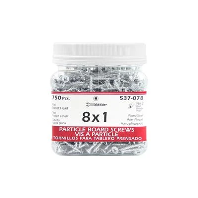 New ✨ H Paulin #8 X 1 In. Zinc ???? Coated Flat Head Square Drive Particle Board Screws (750-Jug) ???? 3 New ✨ H Paulin #8 X 1 In. Zinc ???? Coated Flat Head Square Drive Particle Board Screws (750-Jug) ????