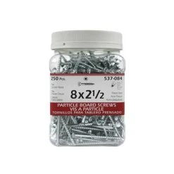 Wholesale ???? H Paulin #8 X 2-1/2 In. Zinc ???? Coated Flat Head Square Drive Particle Board Screws (250-Jug) ????