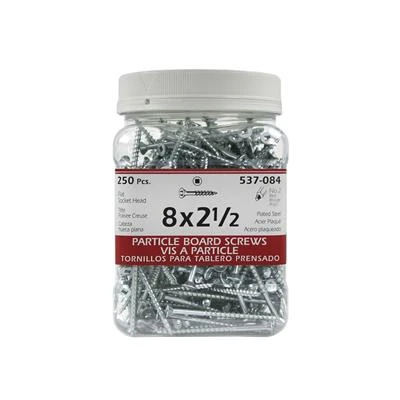 Wholesale ???? H Paulin #8 X 2-1/2 In. Zinc ???? Coated Flat Head Square Drive Particle Board Screws (250-Jug) ???? 3 Wholesale ???? H Paulin #8 X 2-1/2 In. Zinc ???? Coated Flat Head Square Drive Particle Board Screws (250-Jug) ????