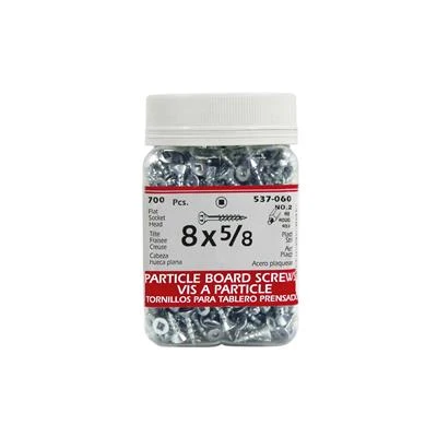 Deals ✨ H Paulin #8 X 5/8 In. Zinc ???? Coated Flat Head Square Drive Particle Board Screws (700-Jug) ❤️ 3 Deals ✨ H Paulin #8 X 5/8 In. Zinc ???? Coated Flat Head Square Drive Particle Board Screws (700-Jug) ❤️