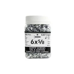 Buy ❤️ H Paulin #6 X 5/8 In. White Painted Pan Head Square Drive Soffit Screws (800-Jug) ✔️