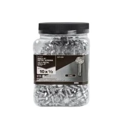 Coupon ???? H Paulin #10 X 1/2 In. Zinc ???? Coated Hex Head Self-Drilling Drill-X Exterior Metal Screws (1,000-Jug) ????