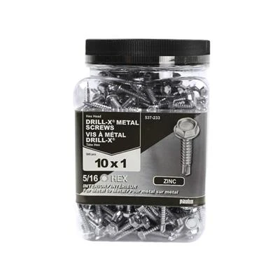 Buy ???? H Paulin #10 X 1 In. Zinc ???? Coated Hex Head Self-Drilling Drill-X Interior Metal Screws (500-Jug) ???? 3 Buy ???? H Paulin #10 X 1 In. Zinc ???? Coated Hex Head Self-Drilling Drill-X Interior Metal Screws (500-Jug) ????