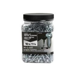 Brand new ???? H Paulin #10 X 1-1/4 In. Zinc ???? Coated Pan Head Square Drive Self-Drilling Drill-X Interior Metal Screws (500-Jug) ⭐