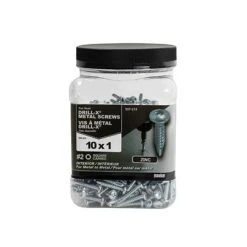 Top 10 ???? H Paulin #10 X 1 In. Zinc ???? Coated Pan Head Square Drive Self-Drilling Drill-X Interior Metal Screws (500-Jug) ????