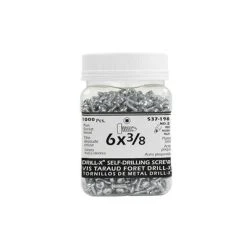 Best Sale ✔️ H Paulin #6 X 3/8 In. Zinc ???? Coated Pan Head Square Drive Self-Drilling Drill-X Metal Screws (1,000-Jug) ????
