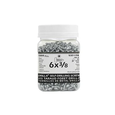Best Sale ✔️ H Paulin #6 X 3/8 In. Zinc ???? Coated Pan Head Square Drive Self-Drilling Drill-X Metal Screws (1,000-Jug) ???? 3 Best Sale ✔️ H Paulin #6 X 3/8 In. Zinc ???? Coated Pan Head Square Drive Self-Drilling Drill-X Metal Screws (1,000-Jug) ????
