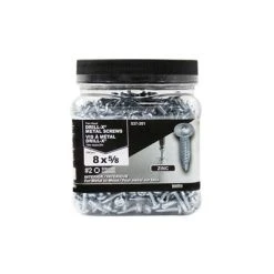 Cheapest ???? H Paulin #8 X 5/8 In. Zinc ???? Coated Pan Head Square Drive Self-Drilling Drill-X Interior Metal Screws (1,000-Jug) ✨