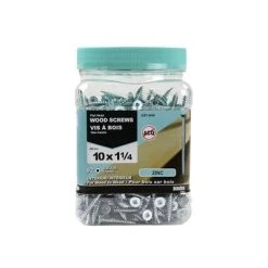 Buy ???? H Paulin #10 X 1-1/4 In. Zinc ???? Coated Flat Head Square Drive Interior Wood Screws (600-Jug) ????
