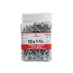 Cheap ???? H Paulin #10 X 1-3/4 In. Zinc ???? Coated Flat Head Square Drive Wood Screws (400-Jug) ✔️
