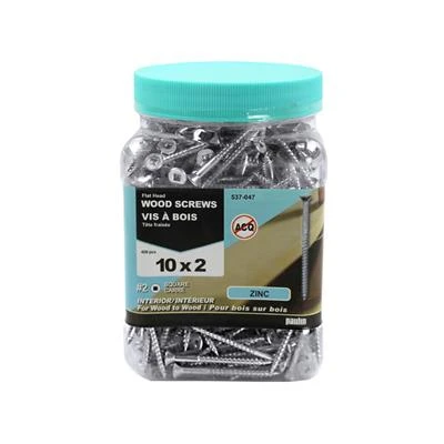 Brand new ???? H Paulin #10 X 2 In. Zinc ???? Coated Flat Head Square Drive Interior Wood Screws (400-Jug) ???? 3 Brand new ???? H Paulin #10 X 2 In. Zinc ???? Coated Flat Head Square Drive Interior Wood Screws (400-Jug) ????