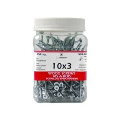 Brand new ✔️ H Paulin #10 X 3 In. Zinc ???? Coated Flat Head Square Drive Wood Screws (150-Jug) ????