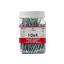 Buy ⌛ H Paulin #10 X 4 In. Zinc ???? Coated Flat Head Square Drive Wood Screws (150-Jug) ✔️