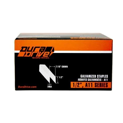 Best Sale ???? DuraDrive 1/2 In. X 7/16 In. Crown 20-Gauge A11 Series Galvanized Steel ???? Coated Staples (5,000-Pack) ???? 3 Best Sale ???? DuraDrive 1/2 In. X 7/16 In. Crown 20-Gauge A11 Series Galvanized Steel ???? Coated Staples (5,000-Pack) ????