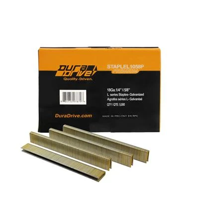 Cheap ๐ DuraDrive 5/8 In. X 1/4 In. Crown 18-Gauge L10 Series Yellow Varnish Galvanized Staples (5,000-Pack) โค๏ธ 4 Cheap ๐ DuraDrive 5/8 In. X 1/4 In. Crown 18-Gauge L10 Series Yellow Varnish Galvanized Staples (5,000-Pack) โค๏ธ - Image 2