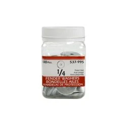 Cheap 👍 H Paulin 1/4 In. Zinc 🧥 Coated Fender Washers (100-Jug) ✨