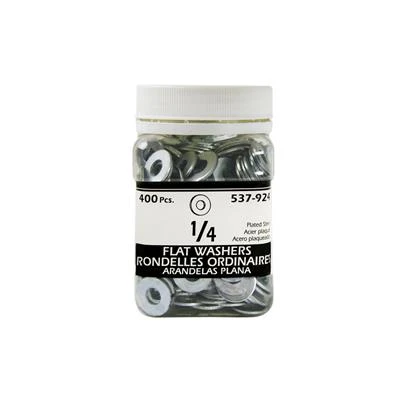 New ✨ H Paulin 1/4 In. Zinc ???? Coated Flat Washers (400-Jug) ???? 3 New ✨ H Paulin 1/4 In. Zinc ???? Coated Flat Washers (400-Jug) ????