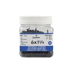 Discount ???? H Paulin #6 X 1-1/4 In. Flat Head Phillips Drive Coarse Thread Drywall Screws (500-Jug) ????