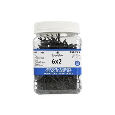 Brand new ✨ H Paulin #6 X 2 In. Flat Head Phillips Drive Coarse Thread Drywall Screws (300-Jug) ???? 3 Brand new ✨ H Paulin #6 X 2 In. Flat Head Phillips Drive Coarse Thread Drywall Screws (300-Jug) ????