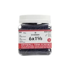 Cheapest ???? H Paulin #6 X 1-5/8 In. Black Phosphate ???? Coated Flat Head Phillips Drive Fine Thread Drywall Trim Screws (650-Jug) ????