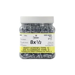 Top 10 ???? H Paulin #8 X 1/2 In. Zinc ???? Coated Pan Head Square Drive Type S Duct Screws (1,000-Jug) ????