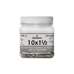 Cheapest ✨ H Paulin #10 X 1-1/2 In. Zinc ???? Coated Hex Head Roofing And Siding Screws (100-Jug) ????