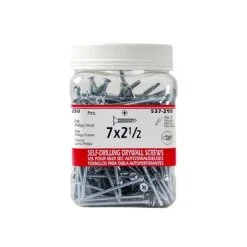 Wholesale ⌛ H Paulin #7 X 2-1/2 In. Zinc ???? Coated Flat Head Phillips Drive Self-Drilling Drywall Screws (250-Jug) ⭐
