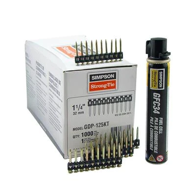 Cheapest ❤️ Simpson Strong-Tie 1-1/4 In. X 0.106 In. Diameter Concrete Pins Strip With Fuel Cell (1,000-Pack) ???? 3 Cheapest ❤️ Simpson Strong-Tie 1-1/4 In. X 0.106 In. Diameter Concrete Pins Strip With Fuel Cell (1,000-Pack) ????
