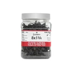Discount ???? H Paulin #8 X 1-3/4 In. Flat Head Square Drive Head Flooring Screws (500-Jug) ????