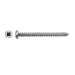 Best Pirce ⌛ #12 3 In. Steel Tapping Screw Pan Square Socket Screws Type A (1,000 Per Box) ????