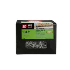 Cheapest 🎁 GRIP RITE 3 In. 10-Penny Spiral Shank Hot-Dipped Galvanized Nails 🧨