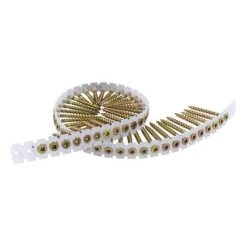 Outlet ❤️ DuraDrive #8 X 1-3/4 In. Yellow Zinc ???? Coated Flat Head Square Drive Coarse Thread Collated Flooring Screws (1,000-Pail) ???? 8 Outlet ❤️ DuraDrive #8 X 1-3/4 In. Yellow Zinc ???? Coated Flat Head Square Drive Coarse Thread Collated Flooring Screws (1,000-Pail) ???? -Owens Corning Shop 26708 3